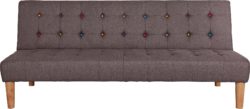 Home - Disco - 2 Seater Fabric Clic Clac - Sofa Bed - Grey